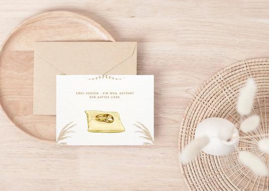 Christliche Hochzeitskarte