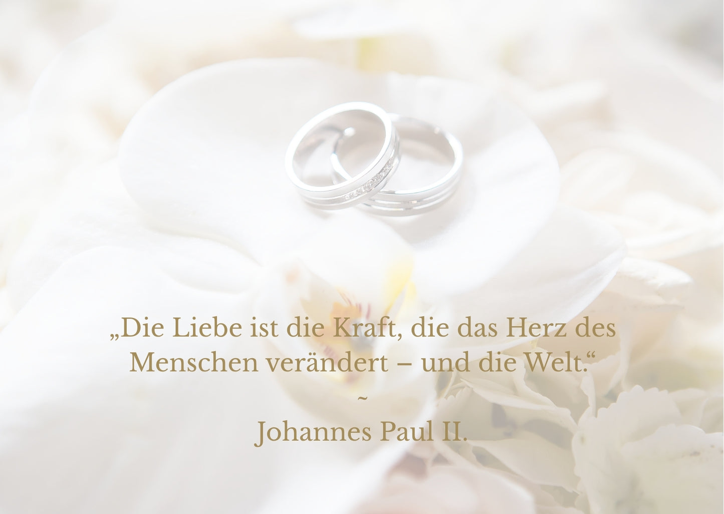 Christliche Hochzeitskarte mit schönem Spruch