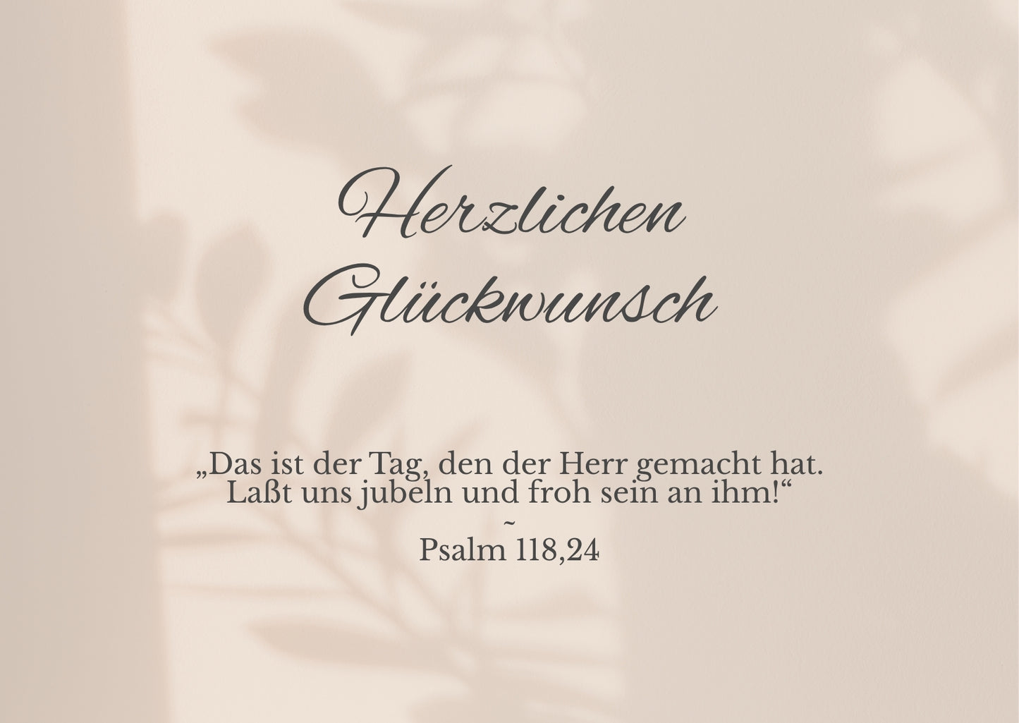 Christliche Geburtstagskarte mit Bibelvers