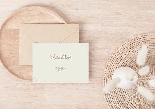 Christliche Dankeskarte