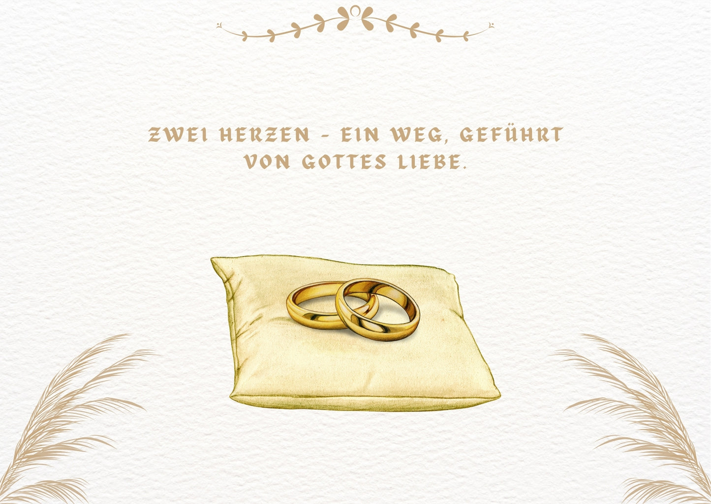 Christliche Hochzeitskarte