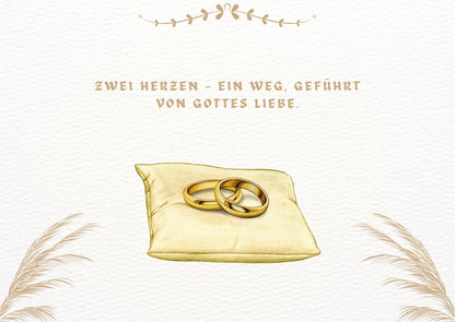 Christliche Hochzeitskarte