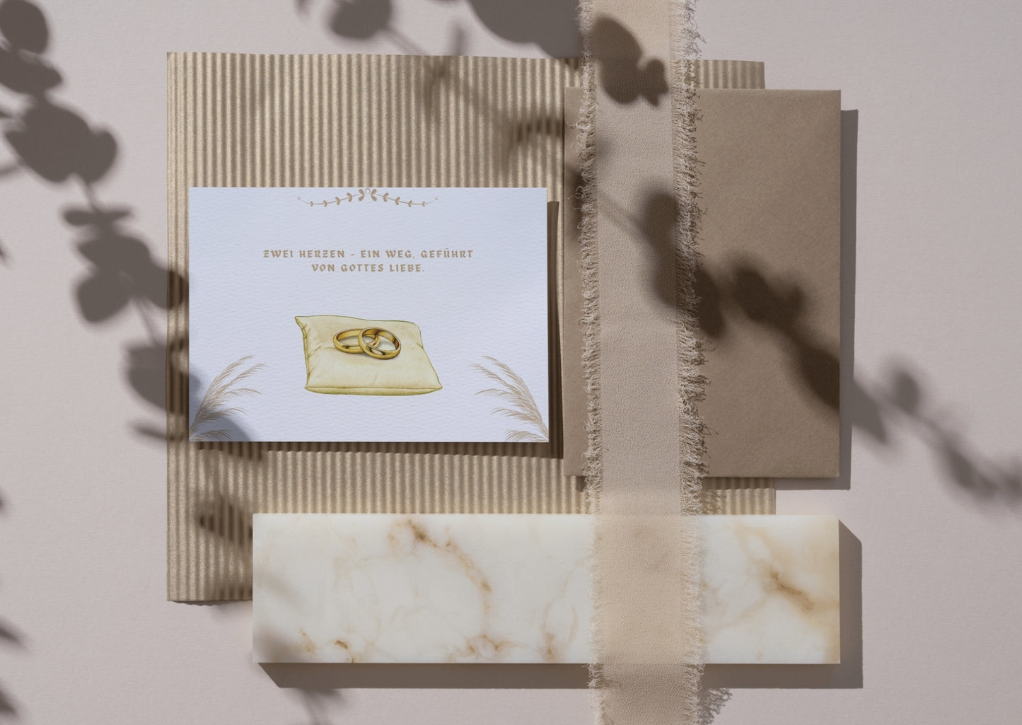 Christliche Hochzeitskarte
