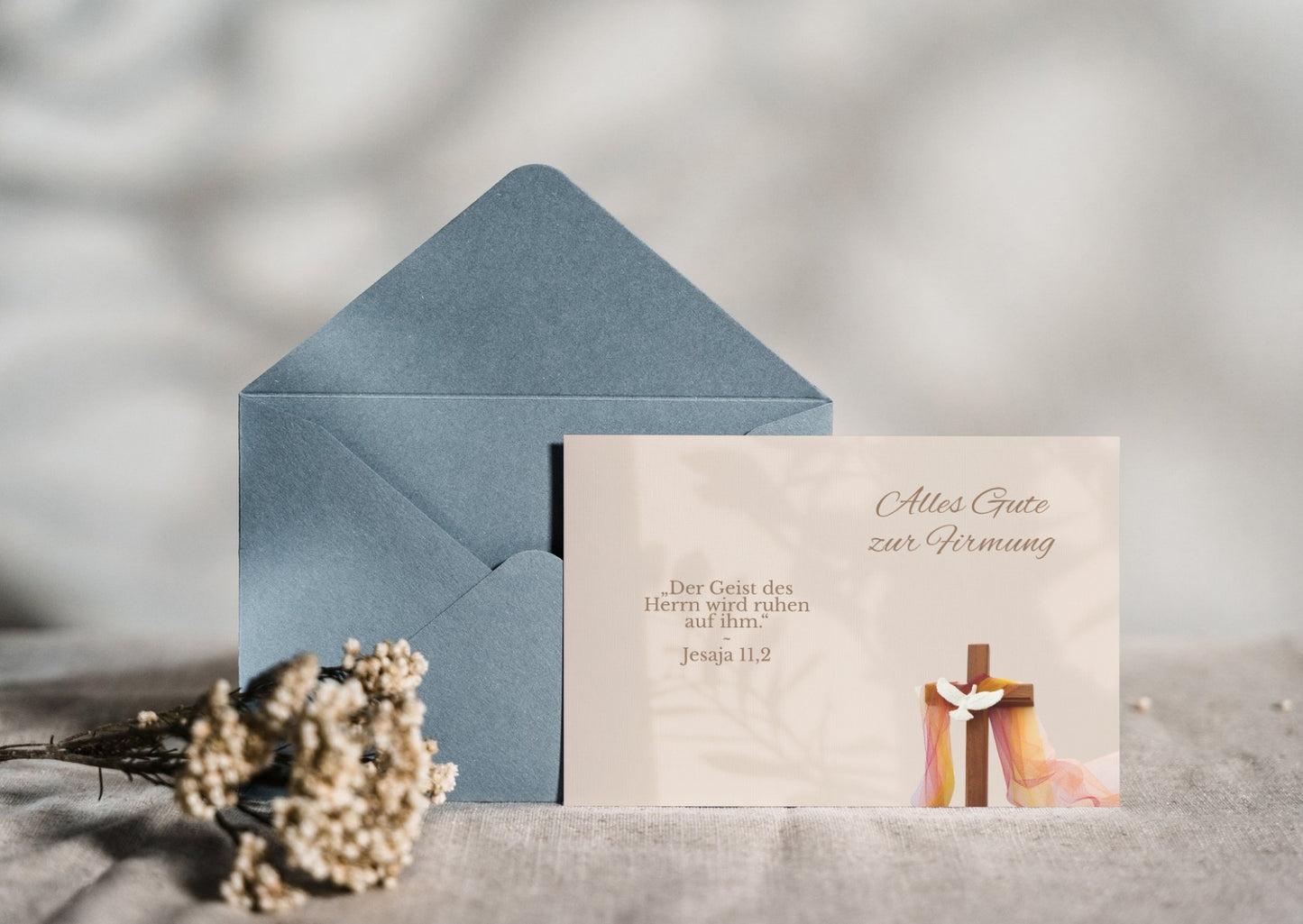 Geschenkkarte zur Firmung mit Bibelvers