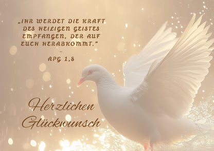 Geschenkkarte zur Firmung mit Bibelvers