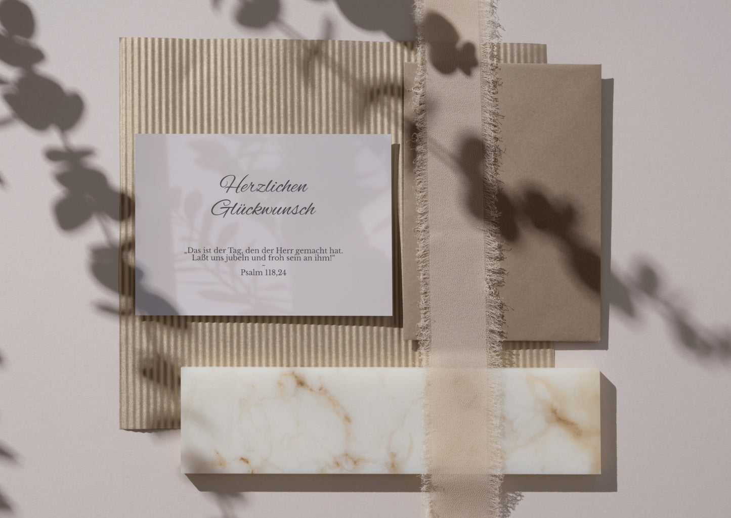 Christliche Geburtstagskarte mit Bibelvers
