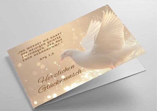 Geschenkkarte zur Firmung mit Bibelvers