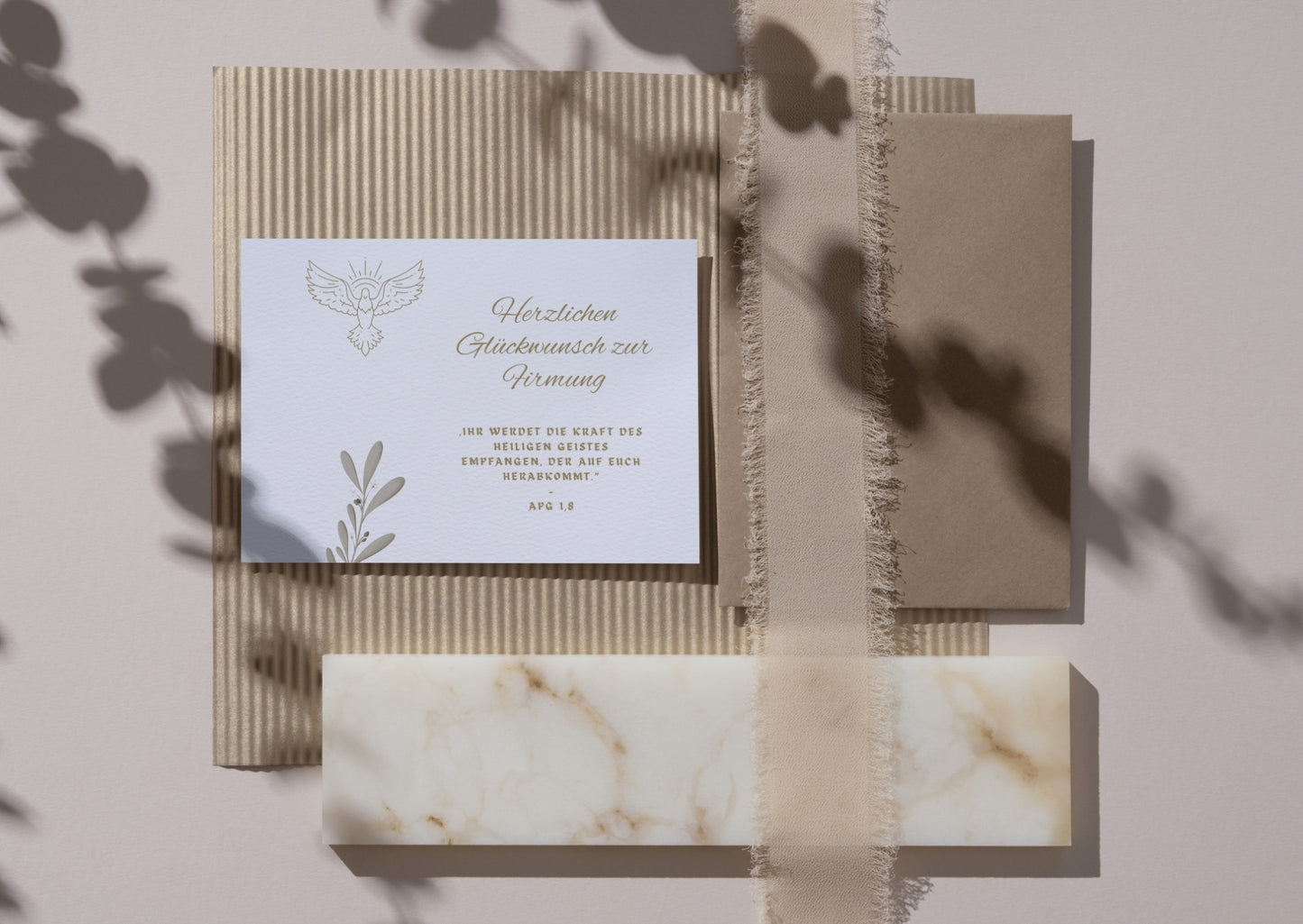 Geschenkkarte zur Firmung mit Bibelvers