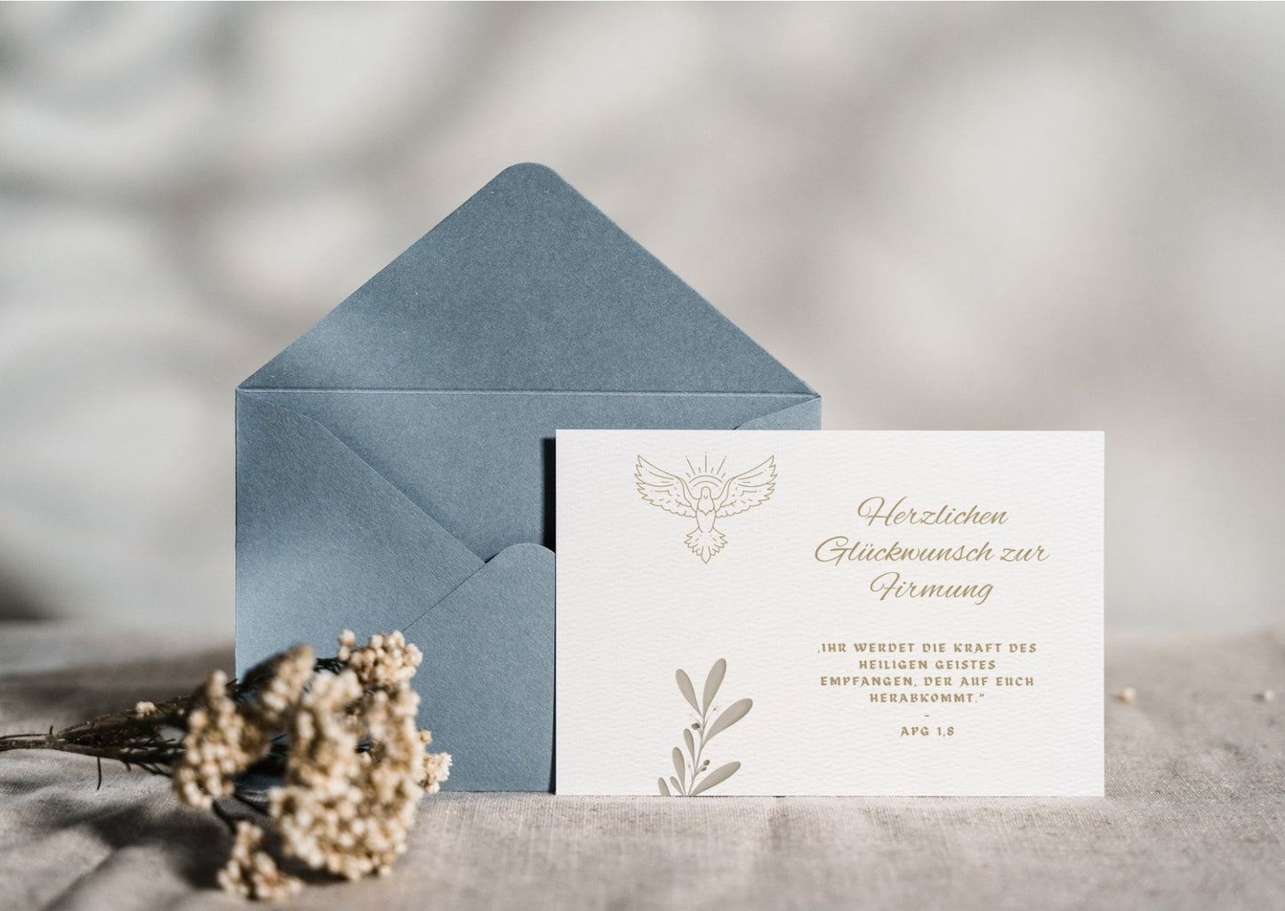 Geschenkkarte zur Firmung mit Bibelvers