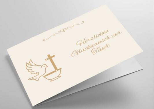 Christliche Taufkarte