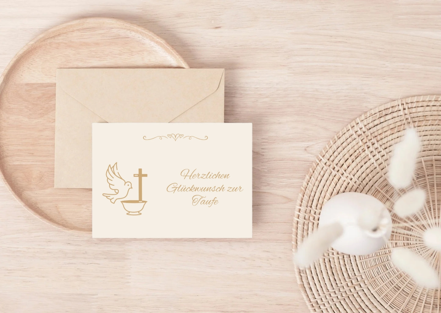 Christliche Taufkarte